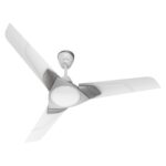 Polycab Aereo Plus Star Rated, 1200mm Ceiling Fan For Home | 100% Copper, High Speed & Air Delivery | Saves Up To 33% Electricity, Rust-Proof Blades, 52 Watt | 3 Years Warranty【Cool Grey Silver】