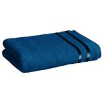 Story@Home 450 GSM 100% Cotton Bath Towel for Men/Women (70 cms x 140 cms), Navy Blue