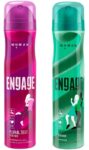 Engage Deo Combo 1 Floral Zest 150ml & 1 Garden Mystique 150ml Deodorant Spray – For Women(300 ml, Pack of 2)