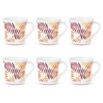 Larah by BOROSIL Costa Opalware Mug | Set of 6 Pcs Tea/Coffee Mugs, 160 ml Each | Microwave & Dishwasher Safe, Bone-Ash Free | Crockery Set Ideal for Daily Use & Gifting | White
