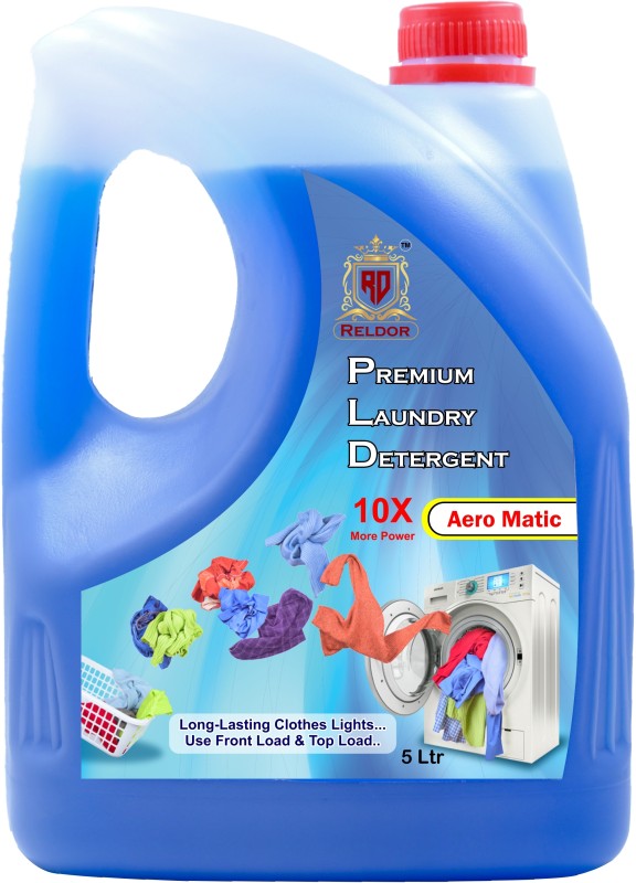RELDOR Heavy Premium Liquid Detergent suitable for washing machine and Handwash 5ltr Floral Liquid Detergent(5000 ml)