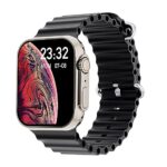 GIZMORE GizFit Vogue Bluetooth Calling Smartwatch | 1.95 Inch HD Display | 600 NITS Smartwatch (Black)