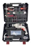 BUILDSKILL 650W Impact Drill Toolkit, 13MM Keyless Chuck, Includes Auto Measuring Tape, Hammer, Plier 61 pcs Toolkit Set Home DIY Tool Kit (6 Months Warranty)