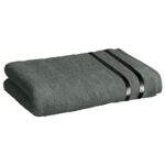 Story@Home 100% Cotton Terry Bath Towel for Women/Men, 450 GSM, (60 X 120 cms, Charcoal Gray)