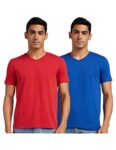 Amazon Brand – Symbol Men’s Solid Regular T-Shirt (Pack of 2) (SS20SYMTEE35-G_Multi-CLR3 L)