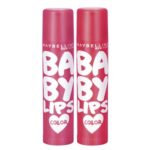 Maybelline New York Lip Balm, With SPF, Moisturises and Protects from the Sun, Baby Lips Cherry Crush & Baby Lips Berry Crush, Red (Pack of 2), 8g