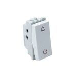 Wipro Northwest Nowa 6A Bell Push With Indicator, White (pack of 10)
