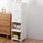 GLOBAL LOCAL Plastic Wardrobe Cupboard for Clothes Storage Almirah for Clothes Plastic Cabinet Kitchen Wardrobe for Storage Plastic Cabinet/Cupboard for Storage Clothes Plastic(4 Layer)