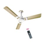OTTOMATE Sense Connect 5 Star Rated Smart BLDC with Remote 3 Blade 1200 MM High Speed Ceiling fan (Royal Gold, Pack of 1)