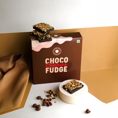 Kashio’s Choco Fudge Cookies Chocolate Cookies (280gm, 12 Pieces) | Chocolate Chip Cookies Crispy and Crunchy Wafer Snacks | Healthy Snacks Items for Kids and Adults | Choco Chip Cookies Gift Packs