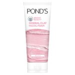 POND’S Bright Beauty Mineral Clay Vitamin B3, 4X Oil Absorbing, Brightening, For Oil Free Instant Glow, Face Wash 90 g