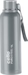 cello Puro -X Benz 900 Insulated Inner Outer Water 730 ml Bottle(Pack of 1, Grey, Steel, Plastic)