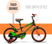 Hi-Fast Fighter 16 inch Kids Cycle For 5 to 8 Years Boys & Girls (Semi-Assembled) 16 T BMX Cycle(Single Speed, Orange, Rigid)