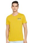 U.S. POLO ASSN. Mens HS Round Neck T-Shirts (UDTSHS0435_Mustard_S)