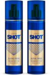 LAYER’R Shot Alpine Fresh Long Lasting Fragrance Body Spray (135 ml each) Body Spray – For Men(270 ml, Pack of 2)