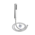 Goeka Kubix Hand Held Shower HS-S3 with 1.5 MTR SS Hose Pipe and ABS Hook (Chrome Finish)