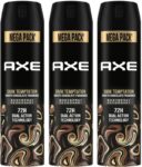 AXE Dark Temptation Deodorant Spray – For Men(645 ml, Pack of 3)