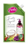 Fem Fruity Squash Soft & Safe Handwash – 750ml | Enriched with Goodness of Coconut Milk & Vitamin E | Long Lasting Fragrance