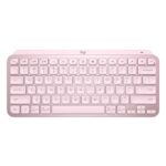 Logitech MX Keys Mini Minimalist Wireless Illuminated Keyboard, Compact, Bluetooth, Backlit, USB-C, Compatible with Apple macOS, iOS, Windows, Linux, Android, Metal Build-Rose