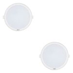 Wipro 9 Watt Iris Neo Nextgen, 6500K Recessed Slim Led Downlighter (White, Pack of 2) – Plastic
