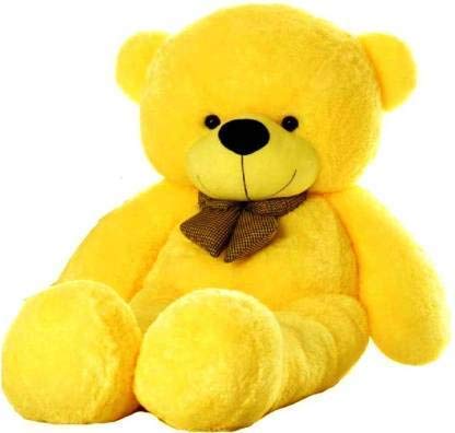 CHIRKUT Soft Toys 2 Feet Yellow Color Teddy Bear with Neck Bow Tie Soft Toys for Girls, Birthday Gift Boyfriend, Husband, Wedding, for Couple Special || 2 Feet Yellow