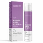 DERMATOUCH Hyaluronic Sunscreen Hydrating Ultra Light Aqua Gel With SPF 50 PA++++ For Broad Spectrum, UV A, UV B & Blue Light Protection For Oily Skin – 50G