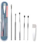 Blenka Essence Ear Wax Cleaner Resuable Ear Cleaner Earpick Tool Set with Storage Box Ear Wax Remover Tool Kit with Ear Curet