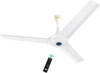 KUHL Prima A6| 65% Power Saving BLDC Ceiling Fan | BEE 5 Star rating | ISI Certified| 5 Star 1200 mm BLDC Motor with Remote 3 Blade Ceiling Fan(White, Pack of 1)
