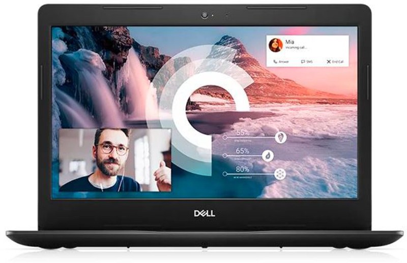 DELL Vostro Intel Core i3 10th Gen 1005G1 – (8 GB/1 TB HDD/Windows 10 Home) Vostro 3491 Thin and Light Laptop(14 inch, Black, 1.66 kg, With MS Office)