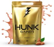 Dn With Divine Nutrition POUCH HUNK GAINER KESAR BADAM 1KGS Weight Gainers/Mass Gainers(1 kg, KESAR BADAM)