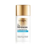 L’Oreal Paris Sunscreen, Non-Greasy, Hydrating Sunscreen With Hyaluronic Acid, UVA & UVB Protection, With SPF 50 PA+++, Moist & Fresh, UV Defender Serum Protector, 50 ml