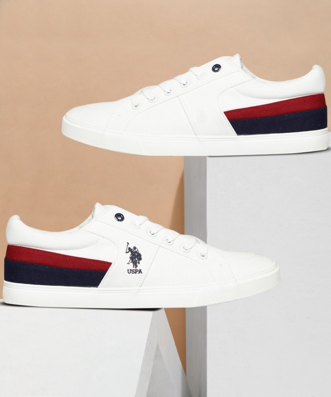 U.S. POLO ASSN. Sneakers For Men(White , 7)