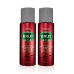 Brut Attraction Totale Deodorant Body Spray for Men, Masculine Long-Lasting Deo with Woody Fragrance, Imported, Deo Combo Pack of 2 (200ml Each)
