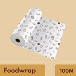 IMVELO Food Wrapping Roll | 100 Meter | Non-Sticky & Oil Proof Food Wrap Paper Foil(100 m)