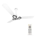 RR Signature (Previously Luminous) Jaipur Gangaur BLDC 5 Star, 28-watt & 60% Energy Savings, Designer High Speed Ceiling Fan With Remote, for Home & Office Agaria White