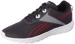 Reebok Men Synthetic/Textile Premier Run M Running Shoes Cold Grey 7R / Black/Vector RED UK-10