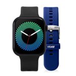 Vibez by Lifelong Smartwatch for Men|1.85″ HD Display|One Watch .Two straps|Bluetooth calling, Multiple Watch faces,Health Tracker,7-day battery (VBSWM180,Hype series)
