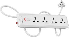 Portronics Power Plate 11 1500W 4 Socket Extension Boards(White, 3 m)