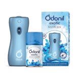 DABUR Odonil Exotic Automatic Spray – 225Ml | Machine + 1 Refill | Ocean Breeze | 2X Long Lasting | 2200 Sprays Guaranteed | Lasts Upto 60 Days