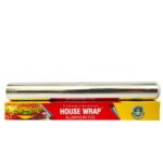 House Wrap Aluminium Foil 70g (40+30g) for Food Packing, Cooking, Baking – Aluminium Foil 9 Meter Net Guaranteed 11 Microns in Thickness for Keeping Food Warm (Pack of 1)