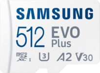 SAMSUNG Evo Plus 512 GB MicroSDXC Class 10 130 MB/s Memory Card(With Adapter)