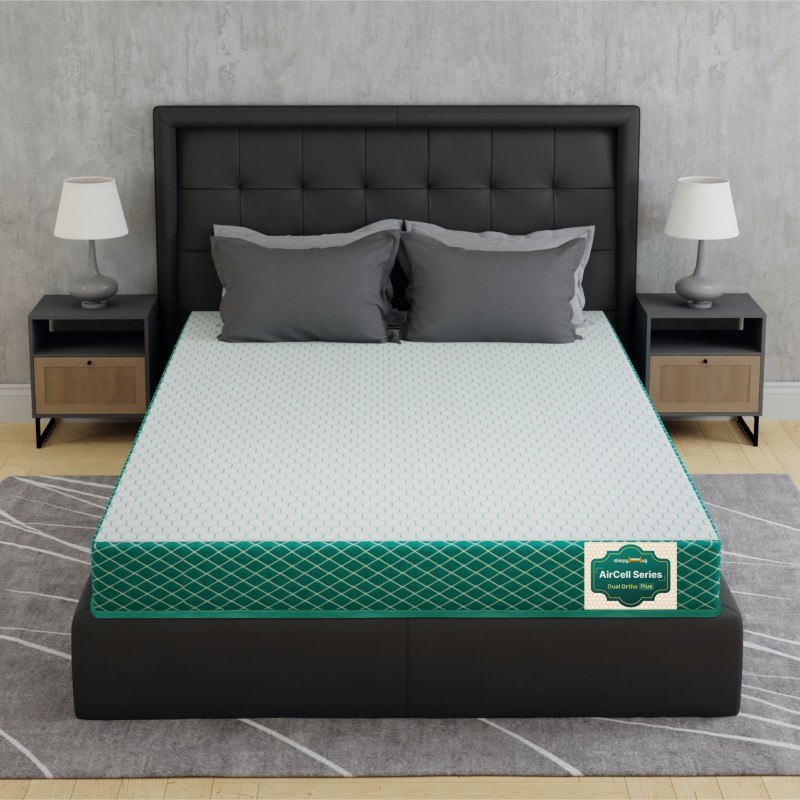 SleepyHug AirCell Series Dual Ortho Reversible Orthopedic 2-layer Honeycomb Grid Foam 6 inch King High Resilience (HR) Foam Mattress(L x W: 72 inch x 72 inch)