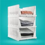 MALVAS HOME 3 Pieces Clothes Organizer For Wardrobe Cupboard Organizer For Clothes Foldable And Stackable Closet Organizer Drawer Organizer For Clothes, Almirah Space Organizer For Cupboard