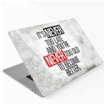 VI COLLECTIONS Premium Laminated Laptop Sticker Multi Color Laptop Skin fsb 266