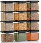 HouseOfCommon Plastic Grocery Container – 550 ml(Black)