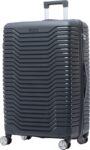 PROVOGUE DARK GREY Hard Sided 4 Wheel Spinners, Expandable Bag with Number Lock Expandable Check-in Suitcase 4 Wheels – 28 inch