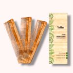 Yolin Wooden Comb for Shampooing to Encourage Hair Growth and Healthy Scalp
