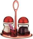 Signoraware Twins Salt n Spice Shaker Glass (Set of 2) 75 ml Each, Red