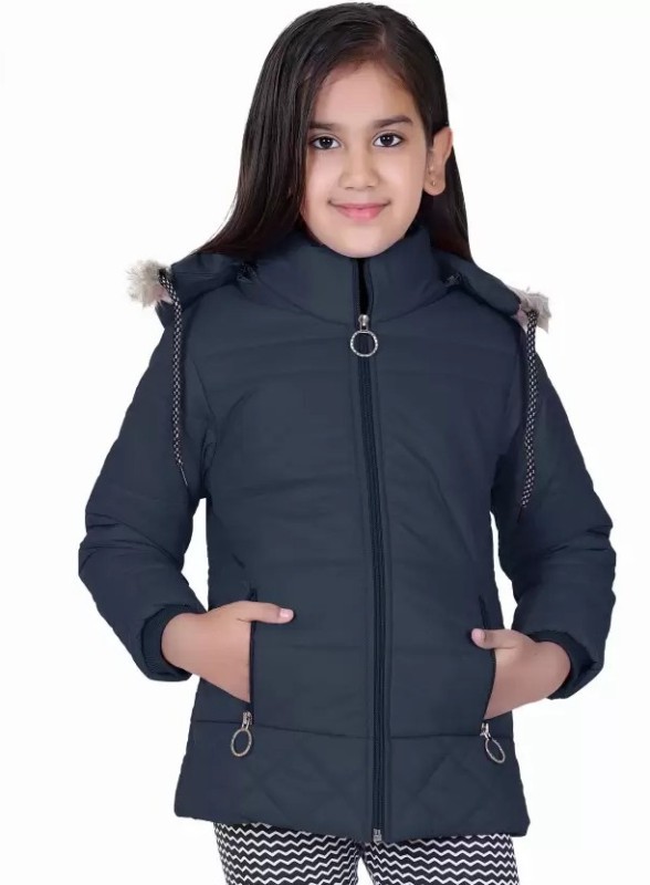 PLATINUMCARTZ Full Sleeve Striped Girls Jacket