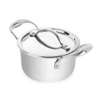 CELLO Armour Induction Base Tri-Ply Casserole with Stainless Steel Lid, Food Capacity – 1.6 Litre, 16cm